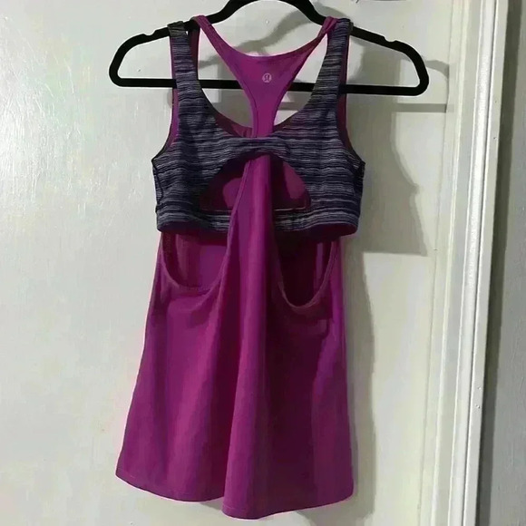 Lululemon Women's Purple Top - Picture 3 of 6